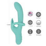 Maia TENLEY - Mint Green 24.1 cm USB Rechargeable Gyrating Rabbit Vibrator - Image 3