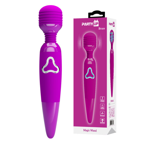 Party Up BRUCE Wand Massager - Pink
