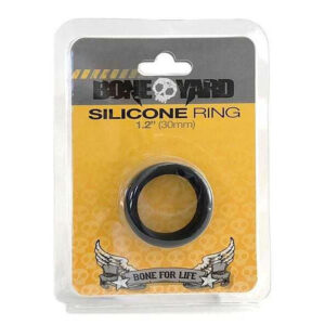 Boneyard Silicone Cock Ring 30mm – Black