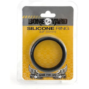 Boneyard Silicone Cock Ring 50mm – Black