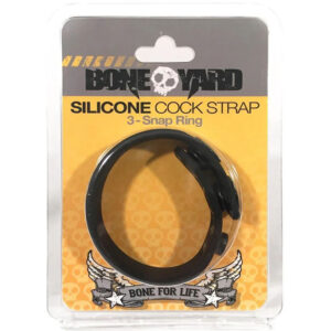 Boneyard Silicone Cock Strap – Black