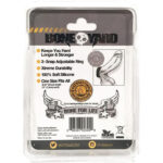 Boneyard Silicone Cock Strap Black - Black 3-Snap Adjustable Cock Ring - Image 8