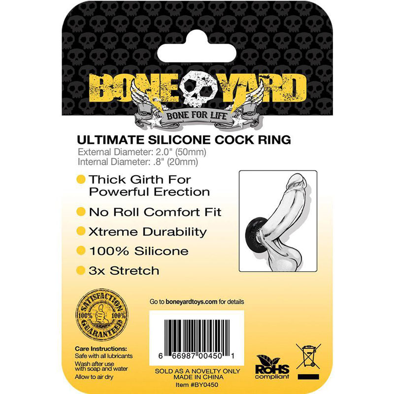 Boneyard Ultimate Silicone Cock Ring - Image 2