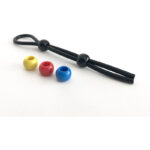 Boneyard Cock Leash Double - Black Adjustable Cock Lasso Ring - Image 3