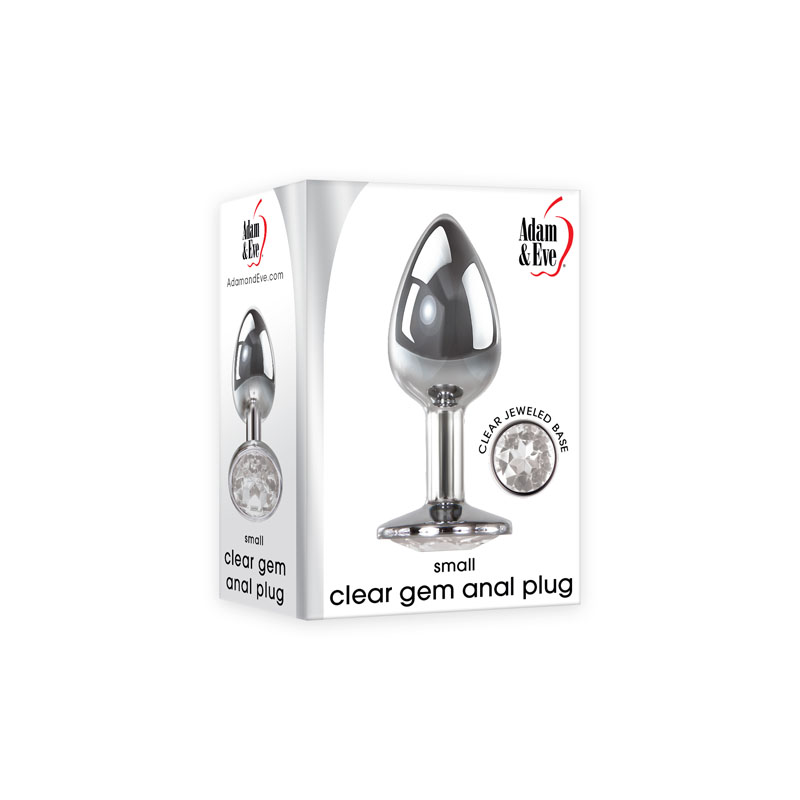 Adam & Eve Clear Gem Anal Plug – Small