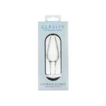 Clarity - Utopian Floret - Clear 11 cm Glass Butt Plug - Image 3