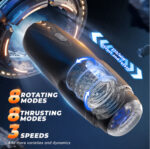 CyberSkin The Galaxy Voy - USB Rechargeable Thrusting & Rotating Auto Masturbator with Heater - Image 3