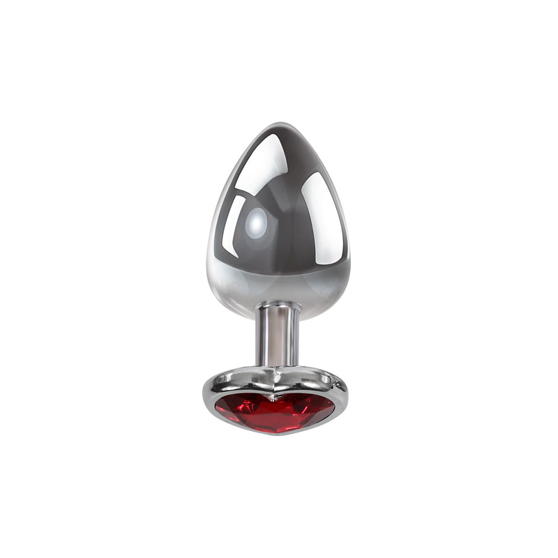Adam & Eve Red Heart Gem Anal Plug – Medium - Image 2