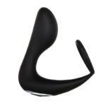 Adam & Eve Adam's Rechargeable Prostate Pleaser & C-Ring - Black USB Rechargeable Anal Plug with Cock Ring - Image 2