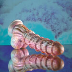Evolved FANTASY - Multicoloured 27.6 cm USB Rechargeable Vibrating Fantasy Dildo with Remote - Image 5