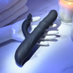 Evolved RINGMASTER - Black 23.1 cm USB Rechargeable Rabbit Vibrator - Image 6