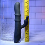Evolved RINGMASTER - Black 23.1 cm USB Rechargeable Rabbit Vibrator - Image 7