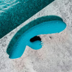 Evolved FIERCE FLICKER - Blue 19.5 cm USB Rechargeable Rabbit Flicker Vibrator - Image 5