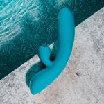 Evolved FIERCE FLICKER - Blue 19.5 cm USB Rechargeable Rabbit Flicker Vibrator - Image 6