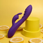 Evolved WAVY RABBIT - Purple 20.6 cm USB Rechargeable Rabbit Vibrator - Image 5