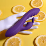 Evolved WAVY RABBIT - Purple 20.6 cm USB Rechargeable Rabbit Vibrator - Image 7