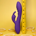 Evolved WAVY RABBIT - Purple 20.6 cm USB Rechargeable Rabbit Vibrator - Image 8