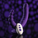 Evolved THE RIDER - Purple USB Rechargeable Double Ended Vibrator with Wireless Remote - Image 2