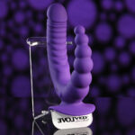 Evolved THE RIDER - Purple USB Rechargeable Double Ended Vibrator with Wireless Remote - Image 7