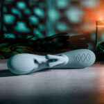 Evolved BOSS BUNNY - Baby Blue 20.1 cm USB Rechargeable Rabbit Vibrator - Image 7