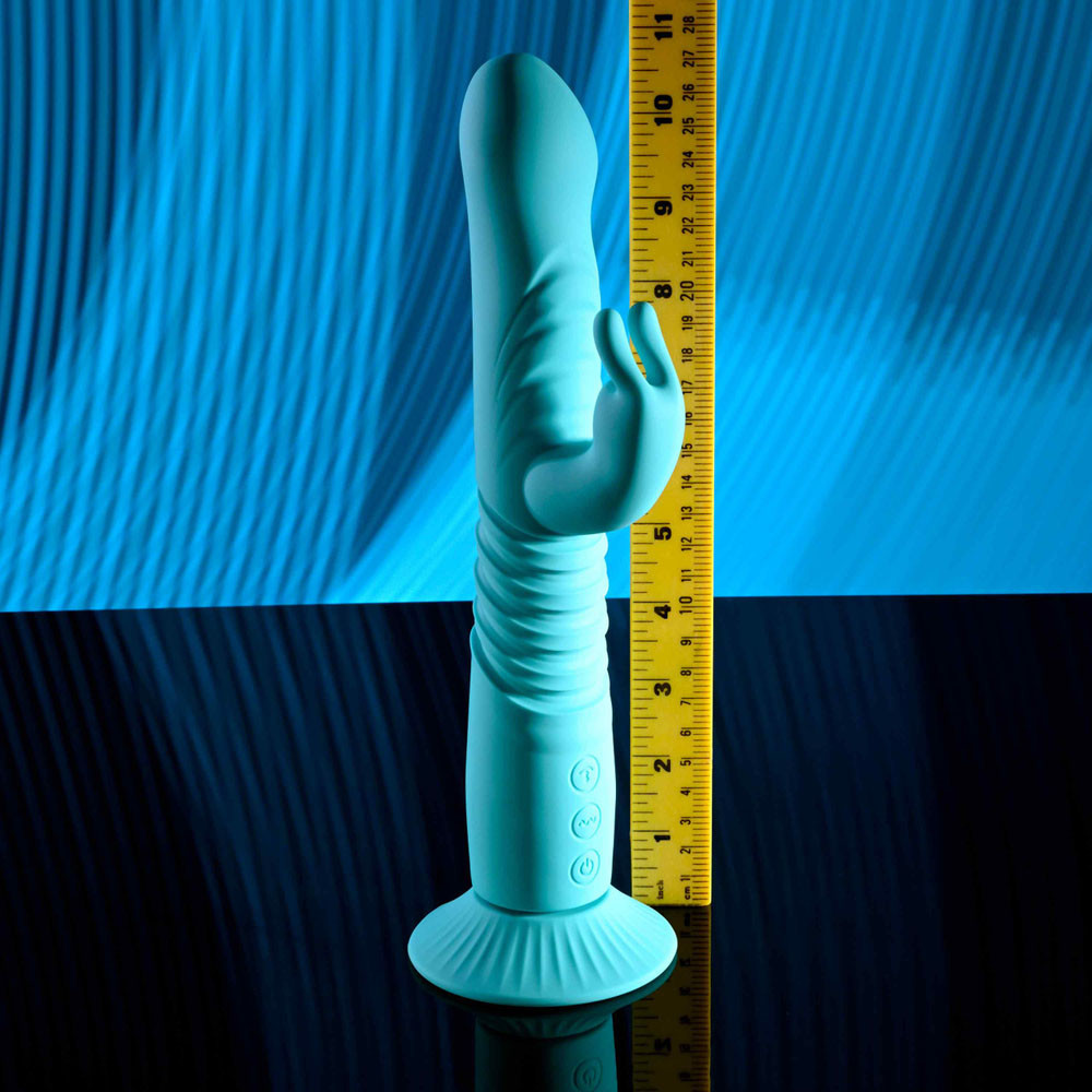 Evolved Bunny Hop Rabbit Vibrator – Teal - Image 7