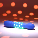 Evolved DISCO DIVA - Blue 20.9 cm USB Rechargeable Light Up Vibrator - Image 3