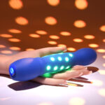 Evolved DISCO DIVA - Blue 20.9 cm USB Rechargeable Light Up Vibrator - Image 4