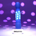 Evolved DISCO DIVA - Blue 20.9 cm USB Rechargeable Light Up Vibrator - Image 7