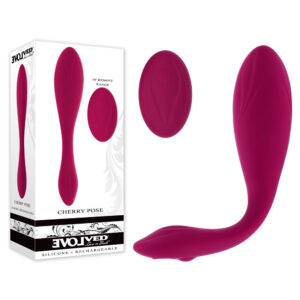 Evolved Cherry Pose Flexible Vibrator, Pink