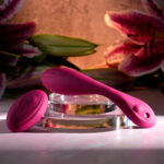 Evolved CHERRY POSE - Pink 16.1 cm USB Rechargeable Flexible & Posable Vibrator with Remote - Image 6