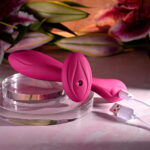 Evolved CHERRY POSE - Pink 16.1 cm USB Rechargeable Flexible & Posable Vibrator with Remote - Image 9