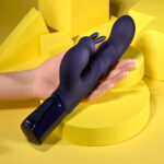 Evolved BIG DEAL - Purple 25.7 cm USB Rechargeable Rabbit Vibrator - Image 2
