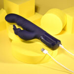 Evolved BIG DEAL - Purple 25.7 cm USB Rechargeable Rabbit Vibrator - Image 9