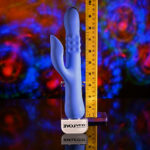 Evolved POP GOES THE O - Purple 24.7 cm USB Rechargeable Thrusting & Bulging Rabbit Vibrator - Image 8
