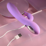 Evolved BEAD THE WAY - Pink 23.2 cm USB Rechargeable Rabbit Vibrator - Image 9