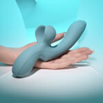 Evolved TAKE YOUR FLICK - Grey 24.1 cm USB Rechargeable Vibrator with Flicking Clitoral Stimulator - Image 4