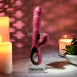 Evolved BURSTING WITH PLEASURE - Red 25.4 cm USB Rechargeable Vibrator with Tapping Clitoral Stimulator - Image 5