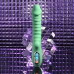 Evolved FULL THROTTLE - Mint Green 24.1 cm USB Rechargeable Vibrator - Image 3