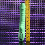 Evolved FULL THROTTLE - Mint Green 24.1 cm USB Rechargeable Vibrator - Image 8