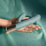 Evolved THE SHIMMY - Green USB Rechargeable Thrusting Rabbit Vibrator - Image 3
