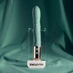Evolved THE SHIMMY - Green USB Rechargeable Thrusting Rabbit Vibrator - Image 5