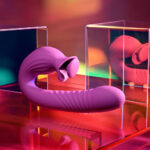 Evolved DEEP ECSTASY - Purple 16.5 cm USB Rechargeable Thrusting and Tapping Vibrator - Image 4