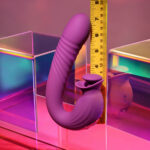 Evolved DEEP ECSTASY - Purple 16.5 cm USB Rechargeable Thrusting and Tapping Vibrator - Image 8