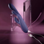 Evolved BOW DOWN - Purple USB Rechargeable Rabbit Vibrator - Image 9