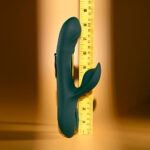 Evolved HEART OF GOLD - Green USB Rechargeable Rabbit Vibrator - Image 8
