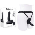 Evolved COME CLOSER - Black USB Rechargeable Vibrating Strap-On with Remote
