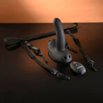 Evolved COME CLOSER - Black USB Rechargeable Vibrating Strap-On with Remote - Image 2