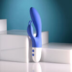 Evolved FUNNY BUNNY - Blue 20 cm USB Rechargeable Rabbit Vibrator - Image 2