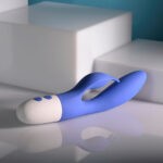 Evolved FUNNY BUNNY - Blue 20 cm USB Rechargeable Rabbit Vibrator - Image 6