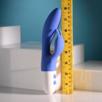 Evolved FUNNY BUNNY - Blue 20 cm USB Rechargeable Rabbit Vibrator - Image 8